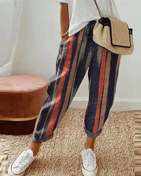 Emanuelle | Trendy Casual Women's Pants for a Chic Style-The Yellow Prime