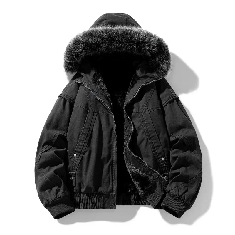Veste cargo polaire pour homme, doublée pour plus de confort et de chaleur