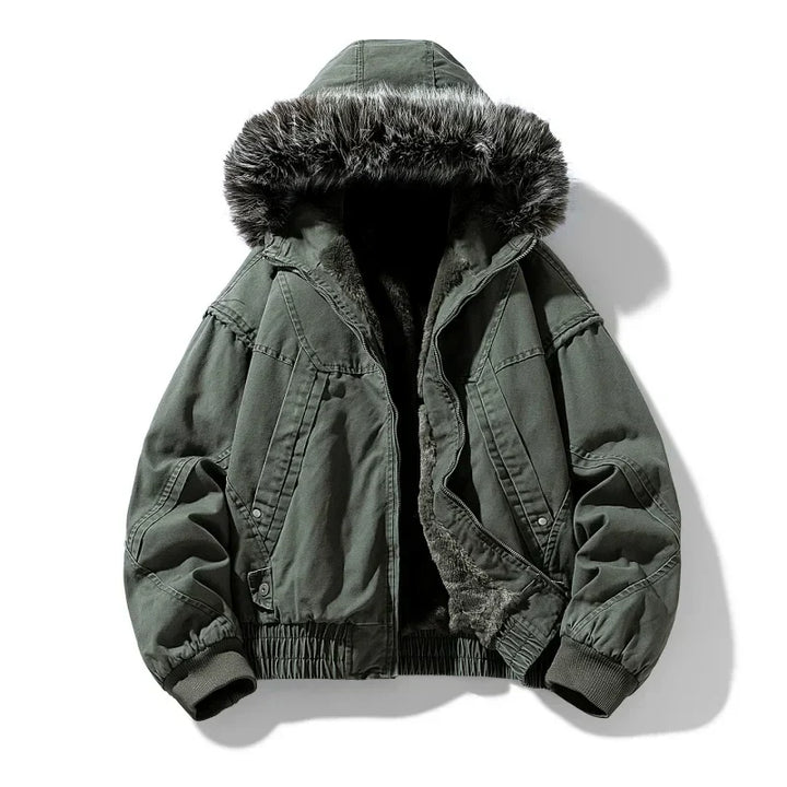 Veste cargo polaire pour homme, doublée pour plus de confort et de chaleur