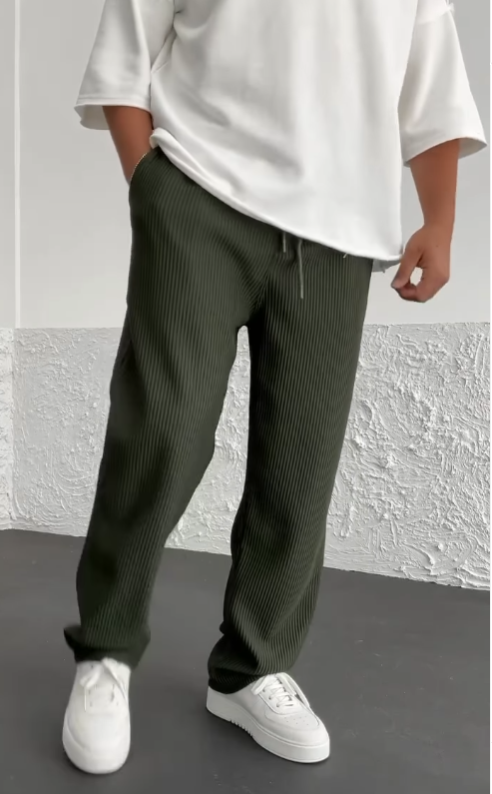 François | Men's Ribbed Spandex Comfort Pants-The Yellow Prime