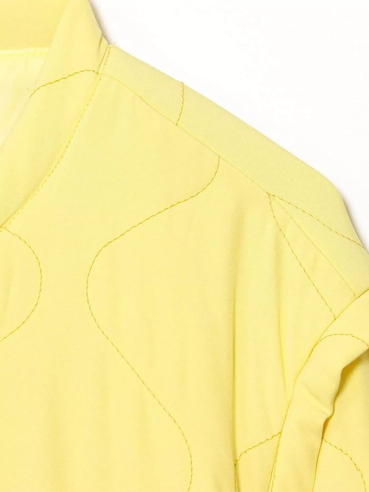 Veste matelassée légère pour femme, fermeture à boutons-pression sur le devant, tailles S-L
