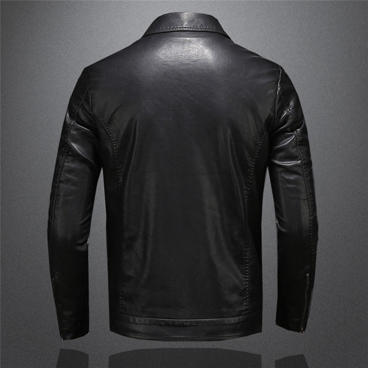 Men's Spring-Ready Leather Jacket for Stylish Comfort