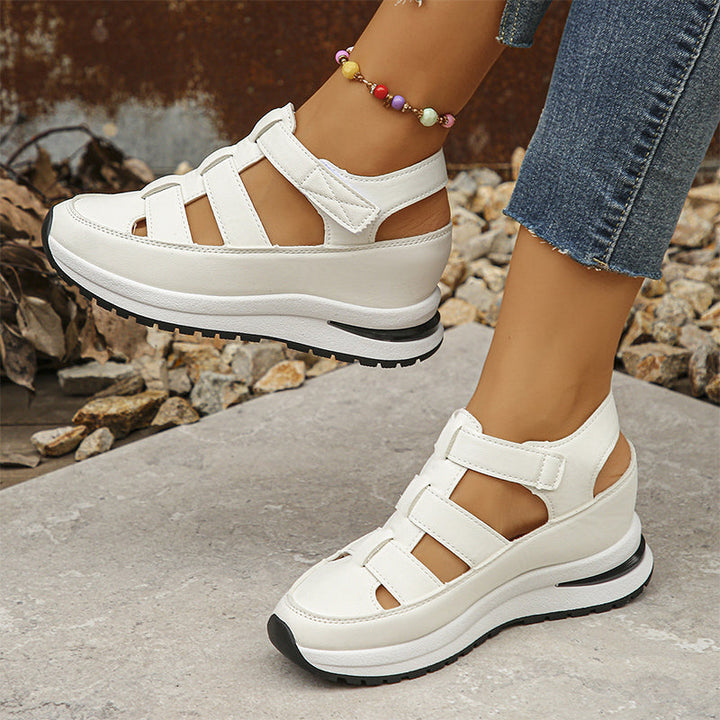 Thea | Women's Closed Toe Strap Design Sandals-The Yellow Prime
