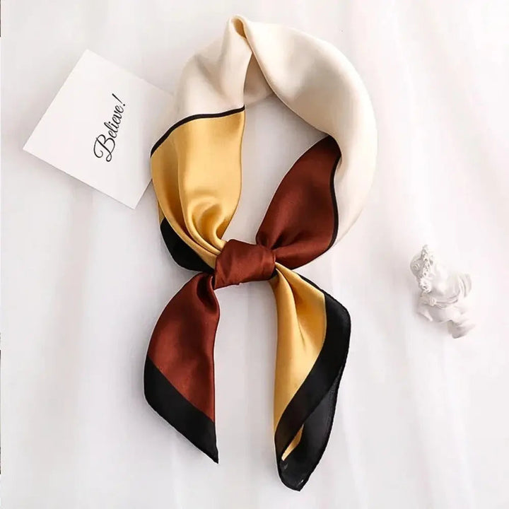 Women's Soft Versatile Silk Scarf - Narrow for Everyday Use-The Yellow Prime