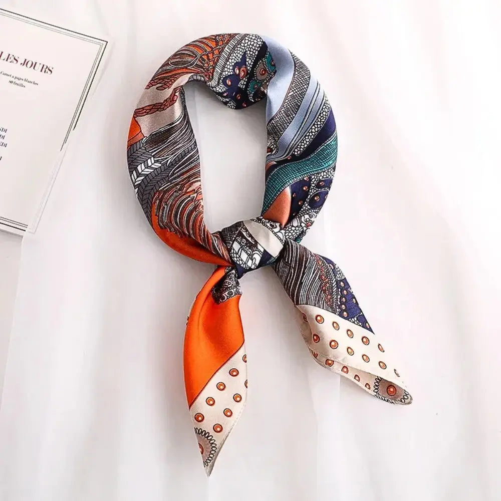 Women's Soft Versatile Silk Scarf - Narrow for Everyday Use-The Yellow Prime