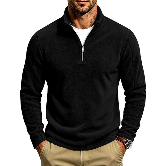 Men's Quarter-Zip Fleece Sweatshirt – Cozy Fall & Winter Essential