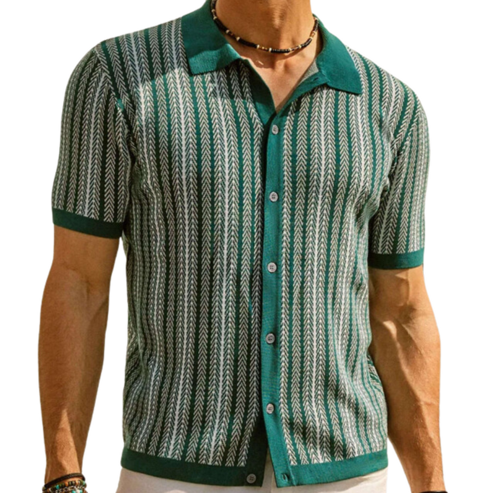 Men's Classic Knit Shirt | Versatile for Casual or Formal Wear-The Yellow Prime