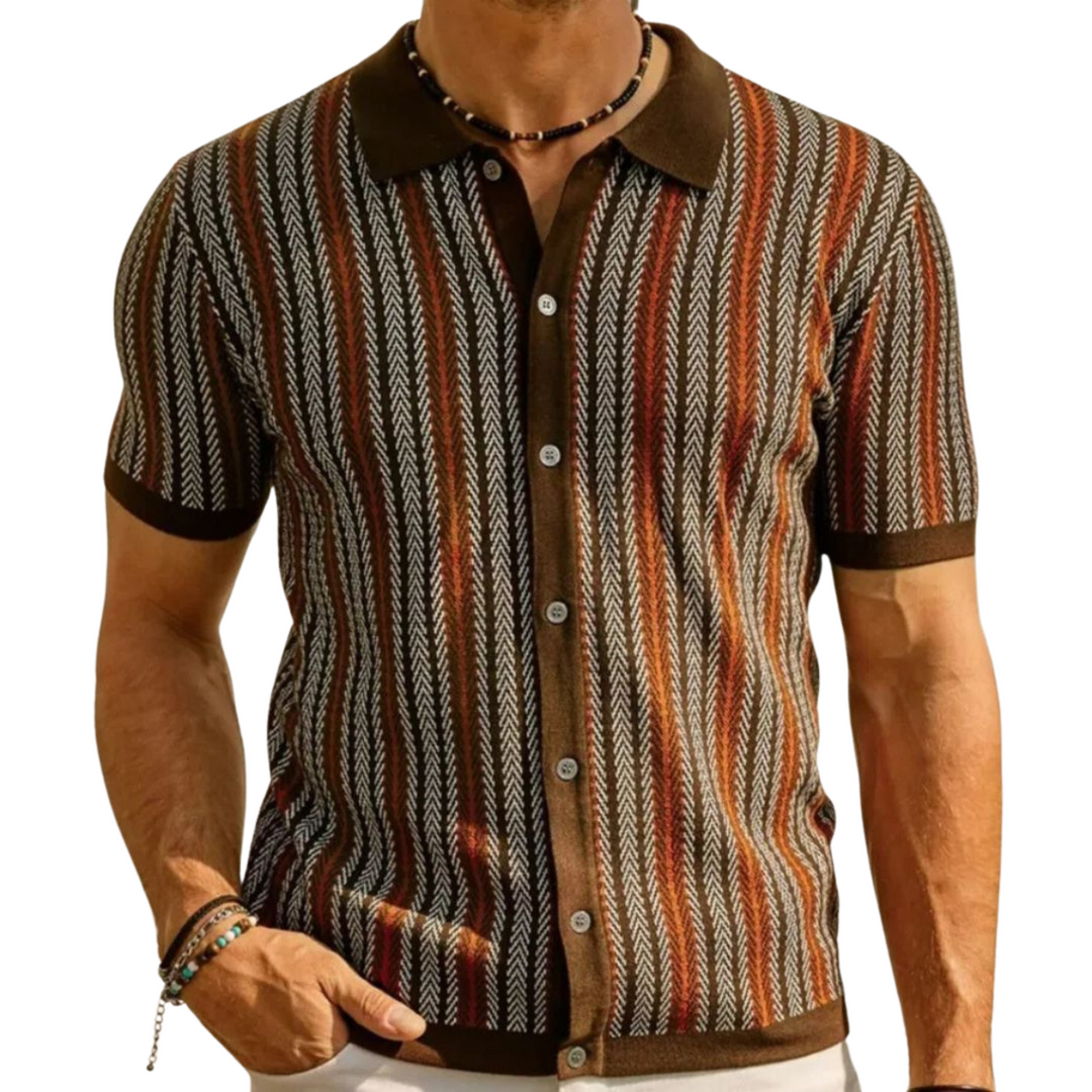 Men's Classic Knit Shirt | Versatile for Casual or Formal Wear-The Yellow Prime