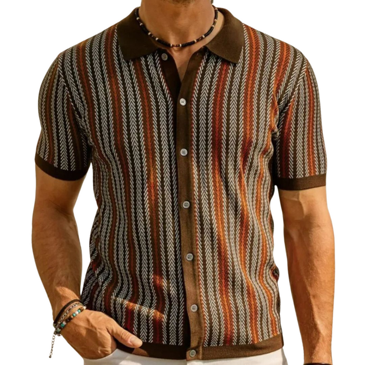 Men's Classic Knit Shirt | Versatile for Casual or Formal Wear-The Yellow Prime