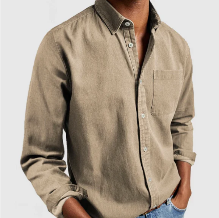 Men's Classic Button-Up Shirt-The Yellow Prime