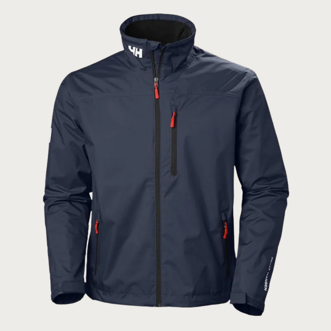 Men's Waterproof Autumn Jacket with Hood & Adjustable Sleeves