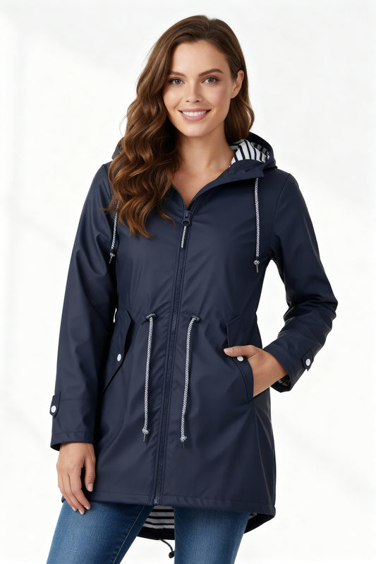 Women's Hooded Oversized Statement Coat – Warm Fall & Winter Essential