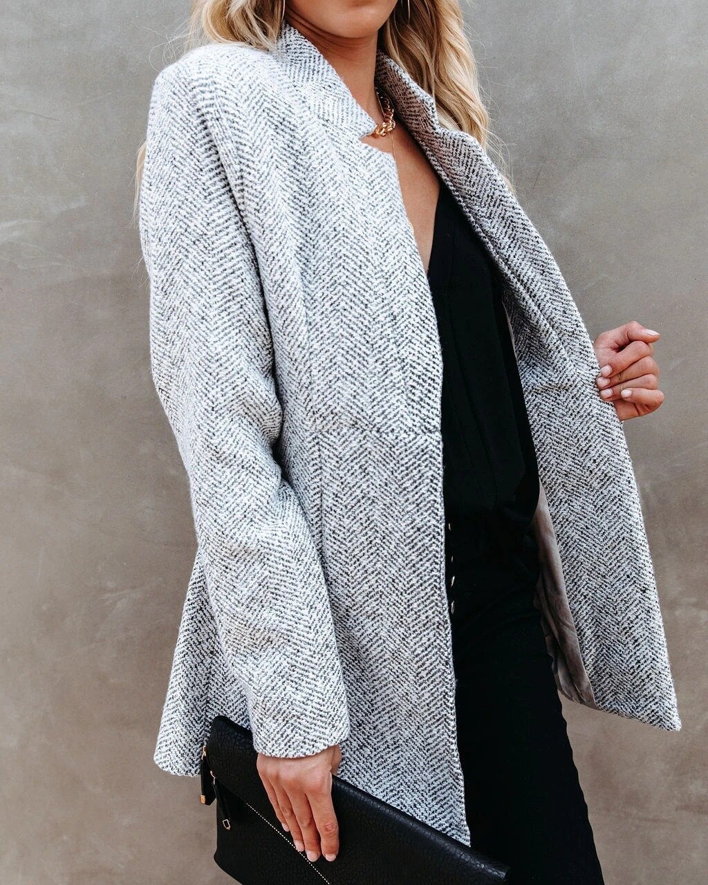 Livia | Women's Elegant Tweed Blazer for Spring and Autumn
