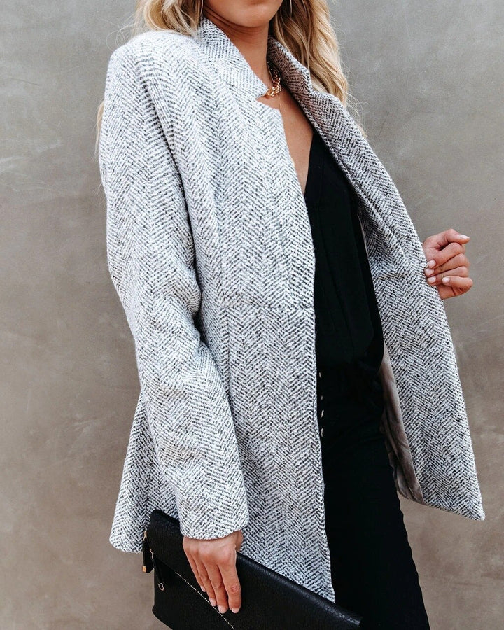 Livia | Women's Elegant Tweed Blazer for Spring and Autumn