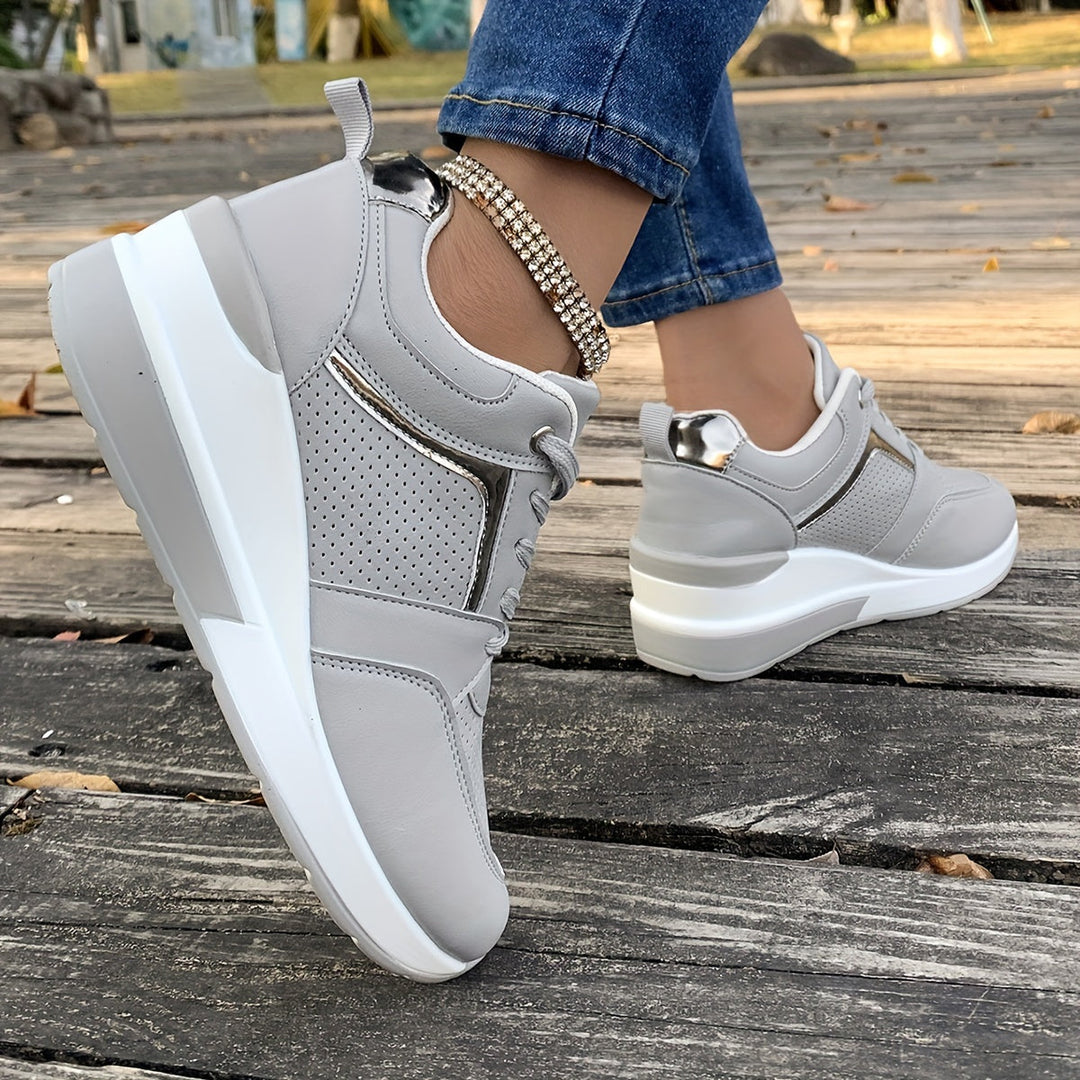 Women's Solid Color Sneakers for Everyday Wear-The Yellow Prime