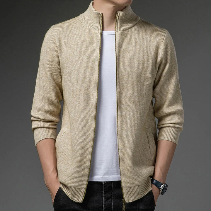 Cardigan classique d’automne pour homme, confortable et en maille