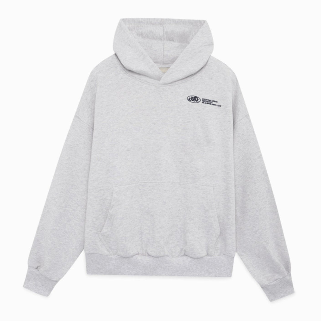 Women's Oversized Cropped Cotton-Polyester Blend Hoodie