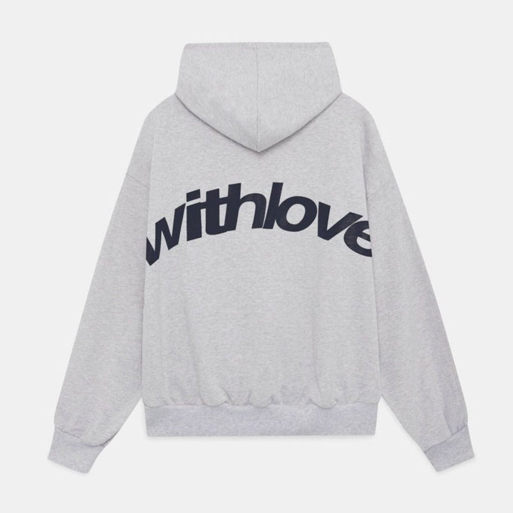 Women's Oversized Cropped Cotton-Polyester Blend Hoodie