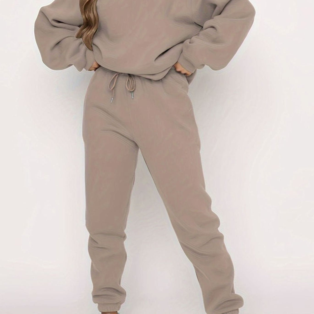 Conjunto deportivo extragrande para hombre con sudadera holgada y pantalones de chándal