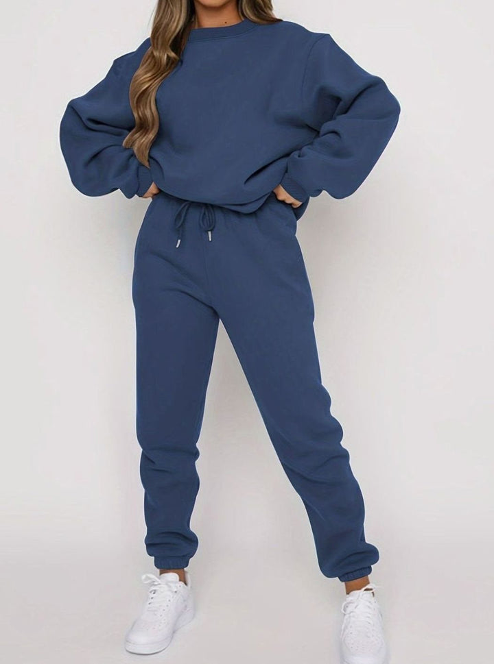 Conjunto deportivo extragrande para hombre con sudadera holgada y pantalones de chándal