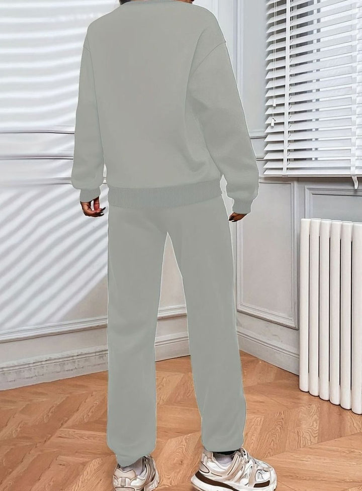 Conjunto deportivo extragrande para hombre con sudadera holgada y pantalones de chándal