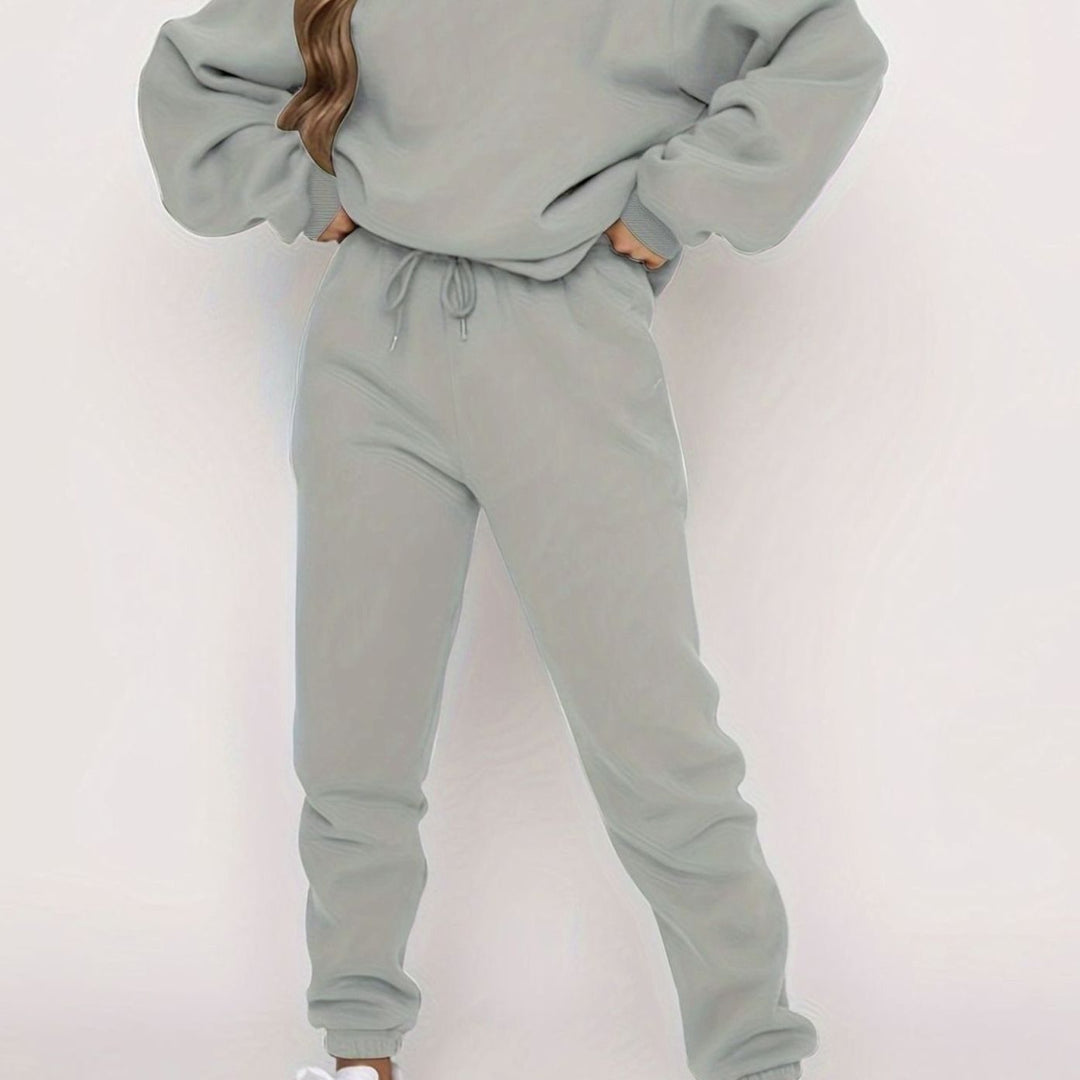 Conjunto deportivo extragrande para hombre con sudadera holgada y pantalones de chándal