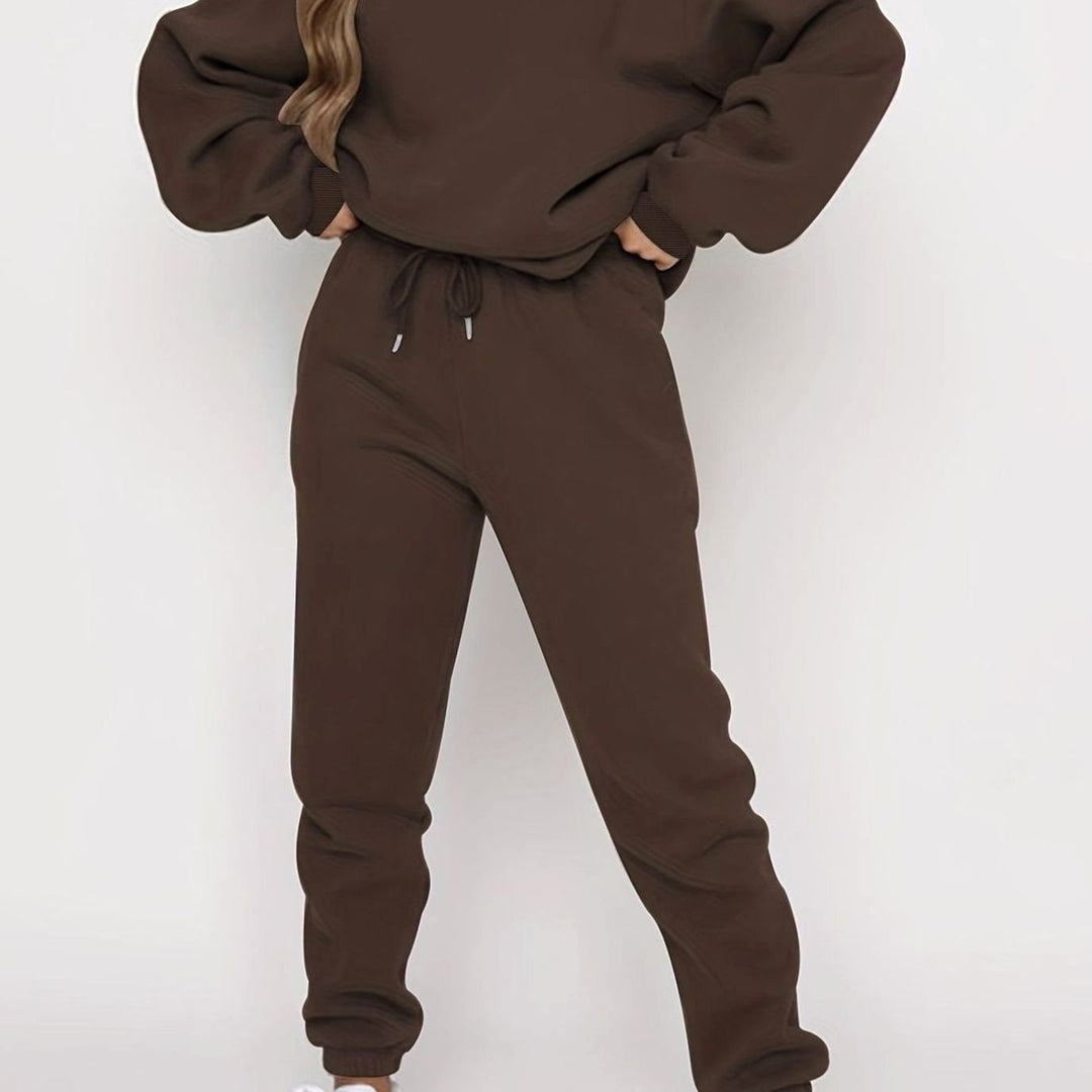 Conjunto deportivo extragrande para hombre con sudadera holgada y pantalones de chándal