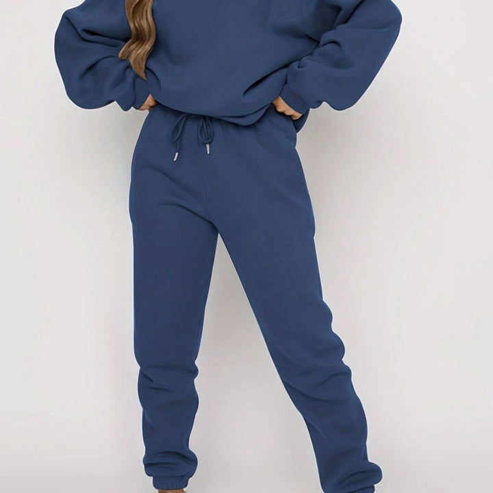 Conjunto deportivo extragrande para hombre con sudadera holgada y pantalones de chándal