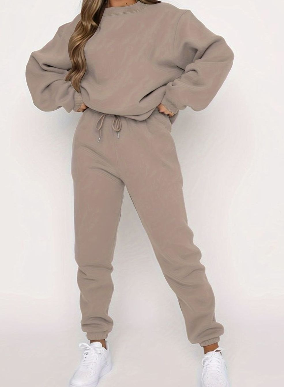 Conjunto deportivo extragrande para hombre con sudadera holgada y pantalones de chándal