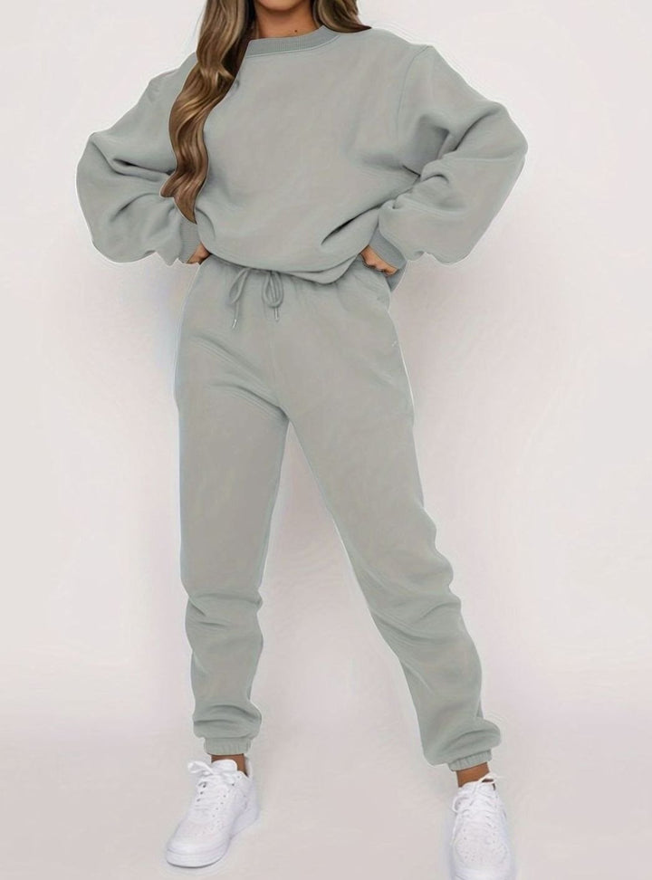 Conjunto deportivo extragrande para hombre con sudadera holgada y pantalones de chándal