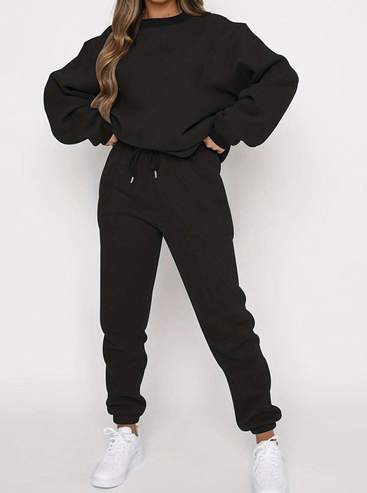 Conjunto deportivo extragrande para hombre con sudadera holgada y pantalones de chándal