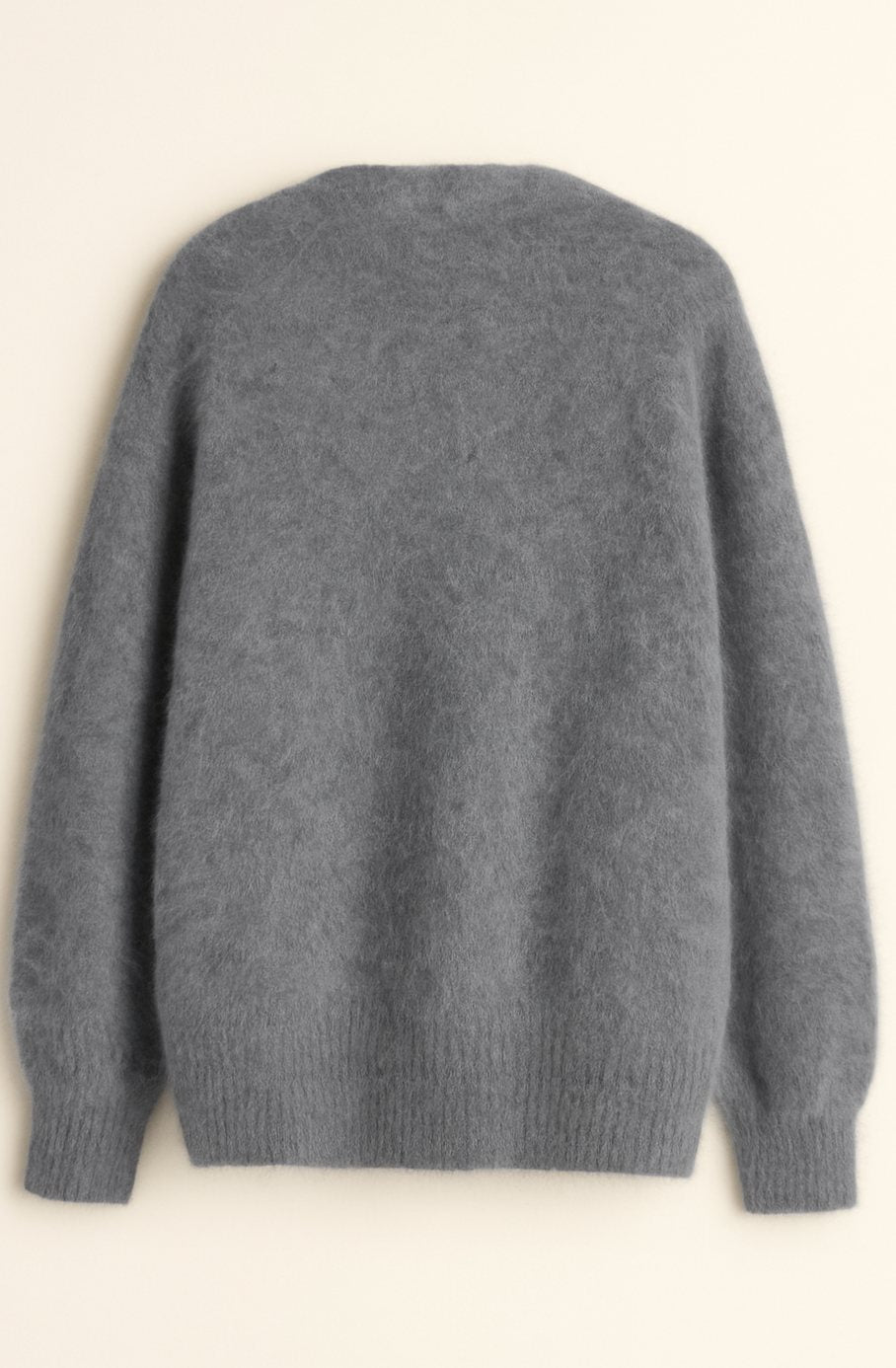 Women's Soft Fluffy Knitted Cardigan with Button Closure