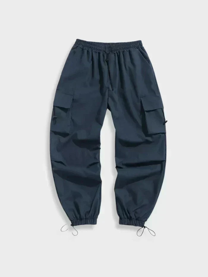 Harry | Men's Adjustable Toggle Wide Leg Cargo Trousers