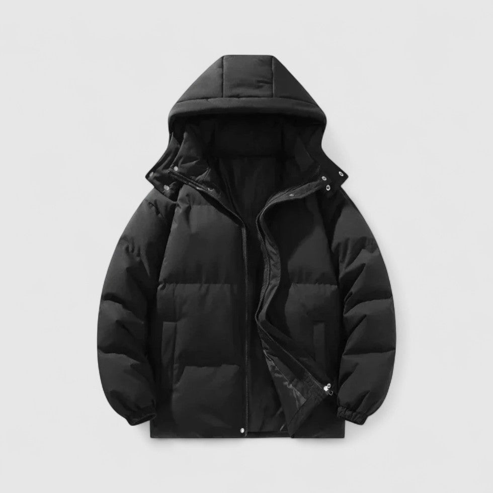 Chaqueta acolchada para hombre con capucha extraíble