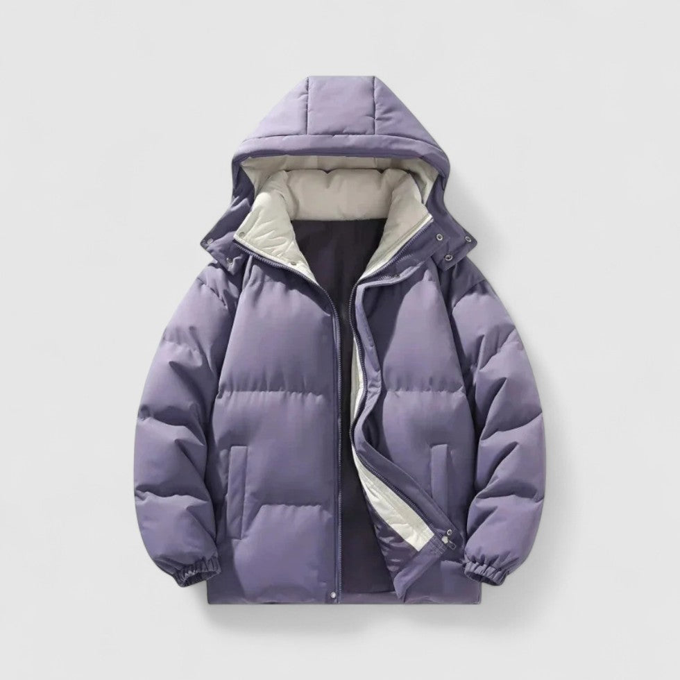 Chaqueta acolchada para hombre con capucha extraíble