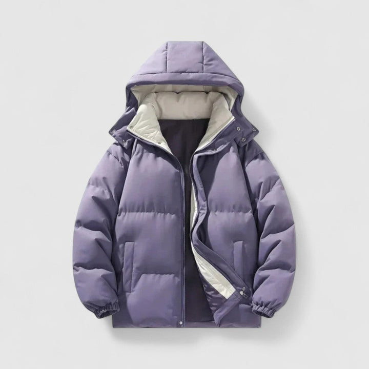 Chaqueta acolchada para hombre con capucha extraíble