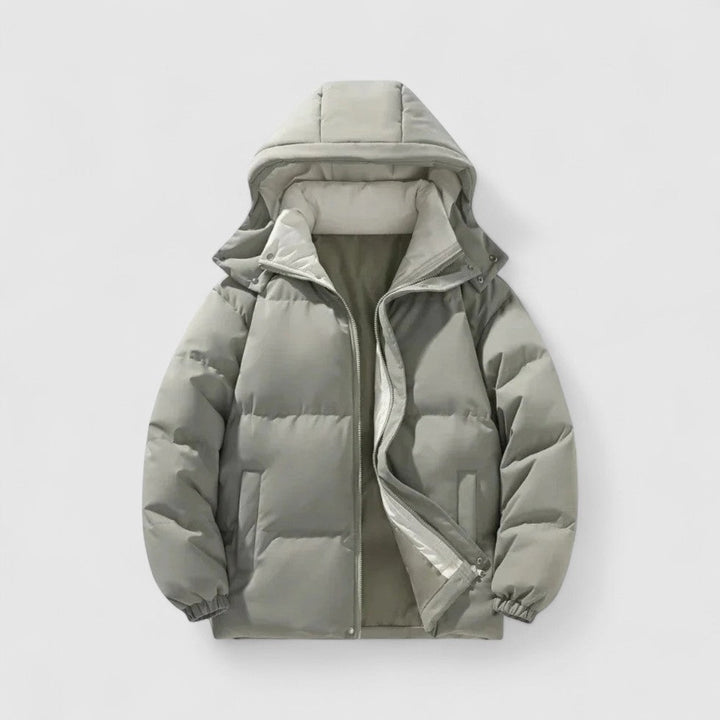 Chaqueta acolchada para hombre con capucha extraíble