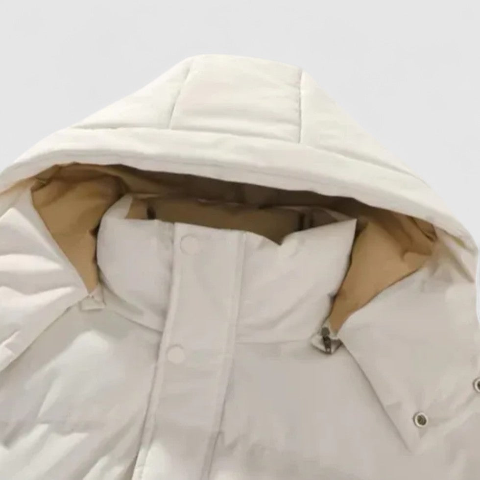 Chaqueta acolchada para hombre con capucha extraíble