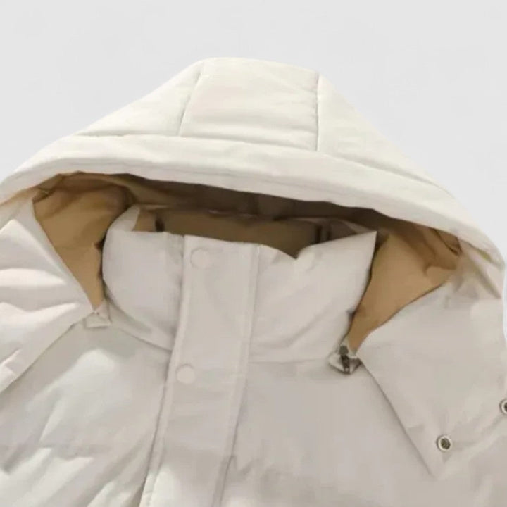 Chaqueta acolchada para hombre con capucha extraíble