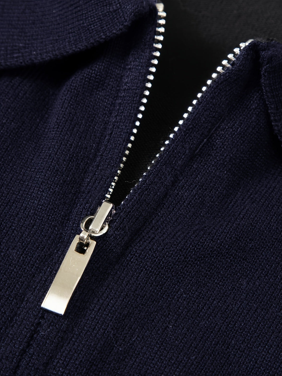 Men's Classic Quarter-Zip Polo Sweater