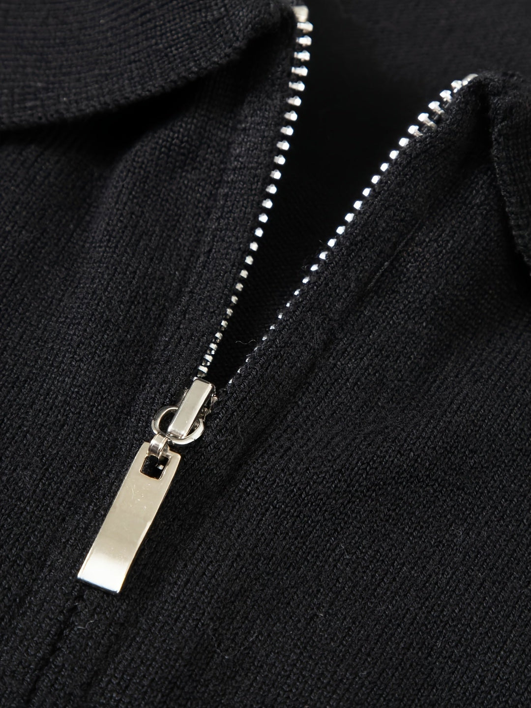 Men's Classic Quarter-Zip Polo Sweater