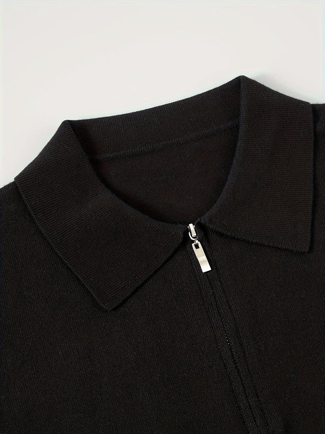 Men's Classic Quarter-Zip Polo Sweater