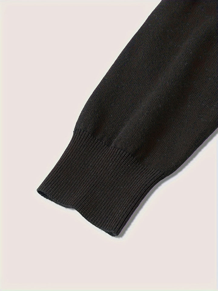 Men's Classic Quarter-Zip Polo Sweater