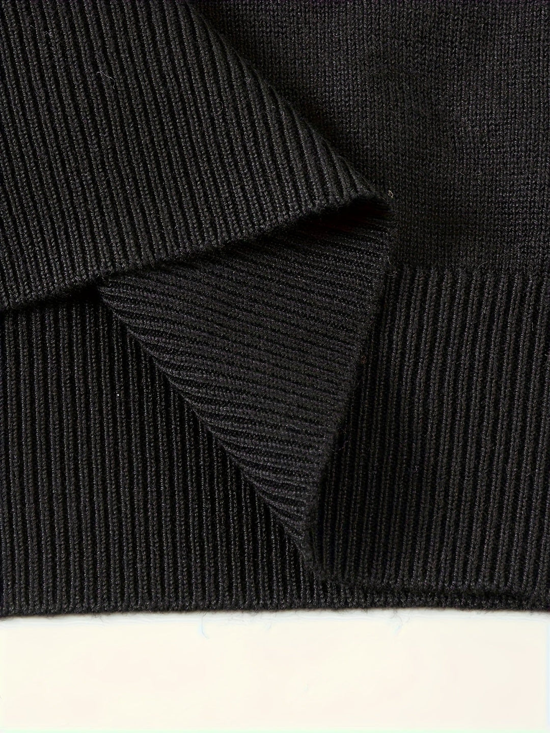 Men's Classic Quarter-Zip Polo Sweater