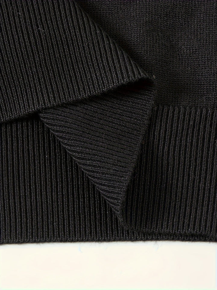 Men's Classic Quarter-Zip Polo Sweater