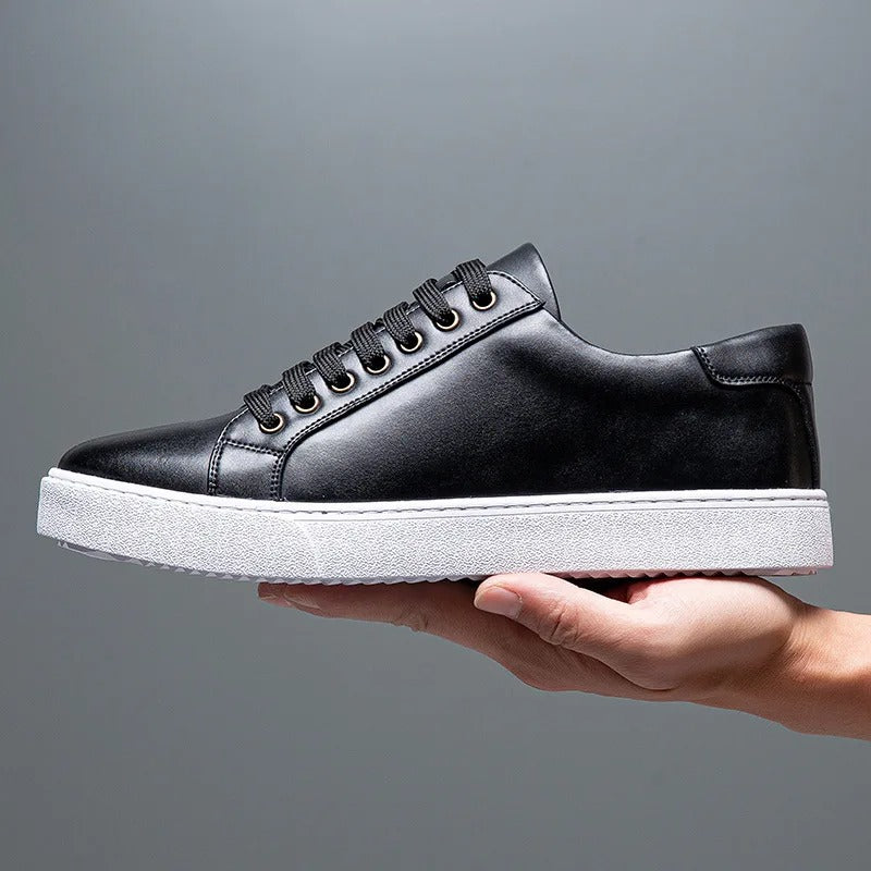 David | Men's Leather Sneakers-The Yellow Prime