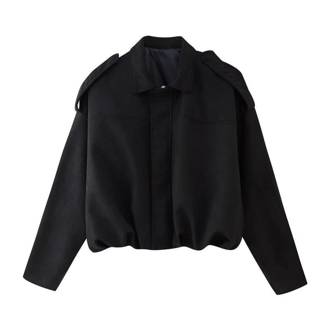 Women's Relaxed Fit Faux Suede Bomber Jacket for Stylish Comfort