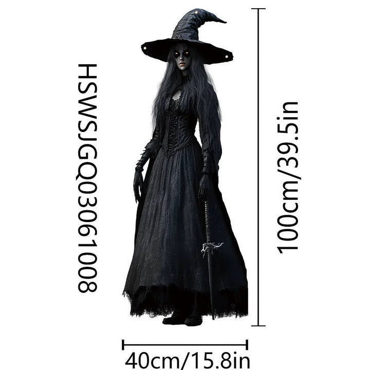 Halloween's Skull Bride Hanging Decoration - Weather Resistant Fabric