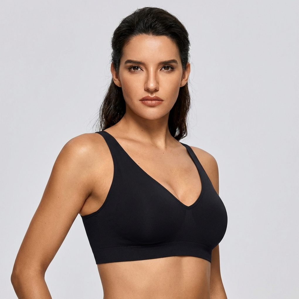 Women's Deep V Neck Bra-The Yellow Prime