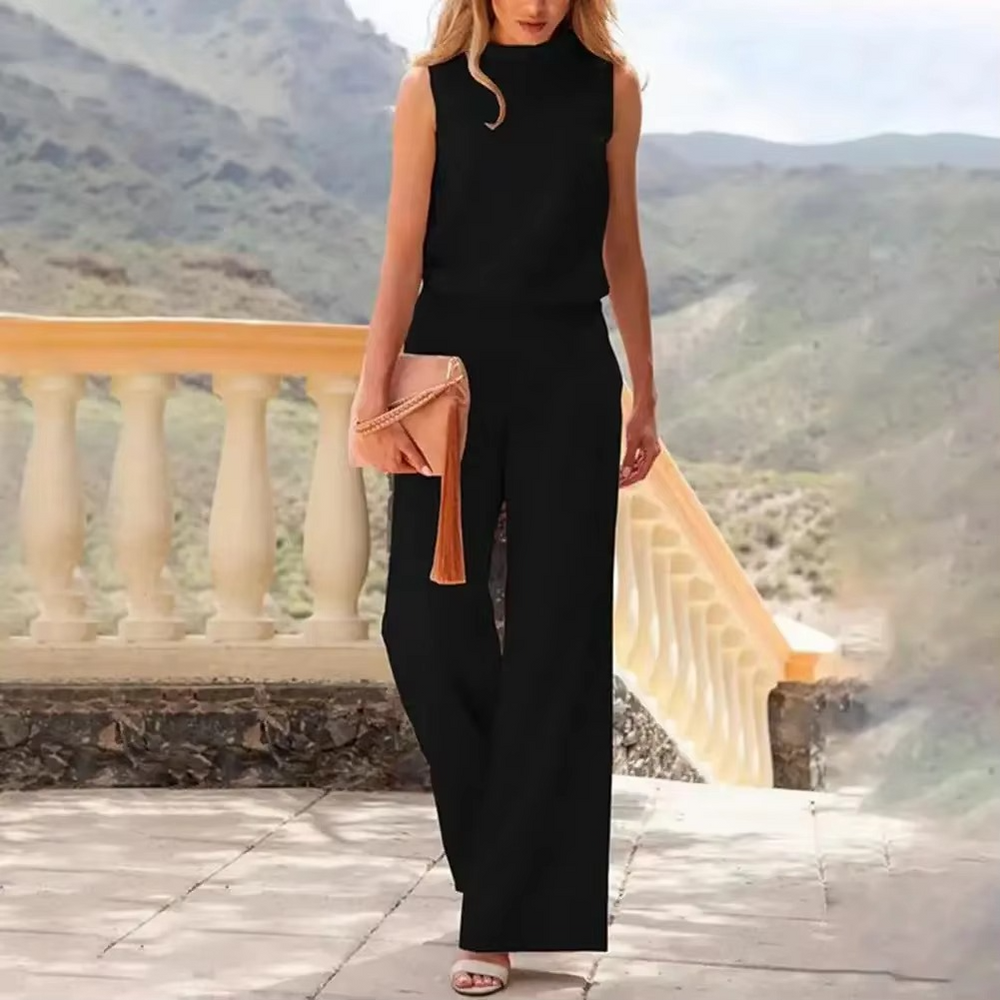 Women's Comfortable Sleeveless Jumpsuit for Casual Events and Parties-The Yellow Prime